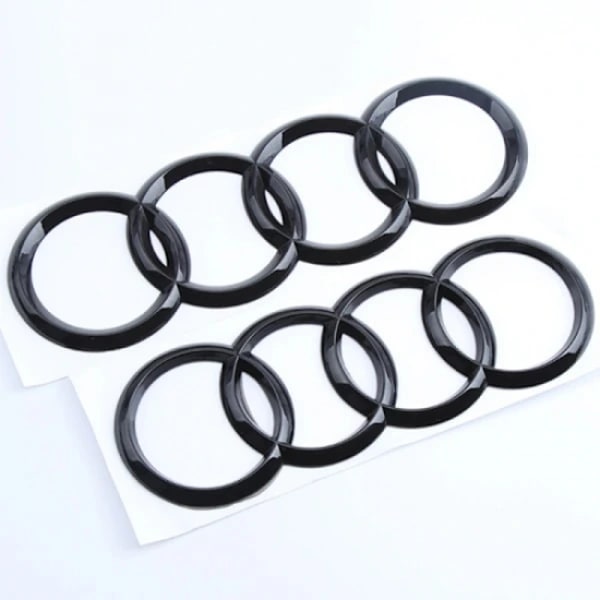 2 Audi lys sort front- og bagmærker ringe A1 A3 A4 A5 273MM 1,ta