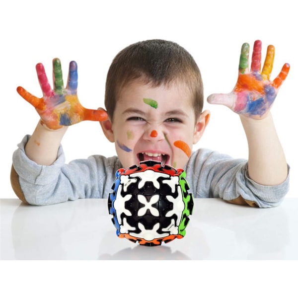 QY Toys 3x3 Pallovaihteinen Kuutio 3x3x3 Nopeus Magia 3D Vaihteinen Palapeli Mag