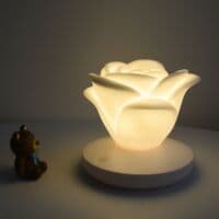 Luminaire Rose med Berøringssensor, Tre Lysstyrker, Romantisk USB-Nattlys