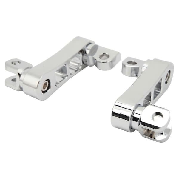Motorcycle Footpeg Highway Mount 360 Adjustable Robust Footpeg Extension Bracket for Touring Electroplated,AB