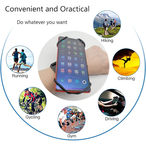 Sports Armbånd til Mobiltelefon Jogging Sport Wristband Arm Lomme
