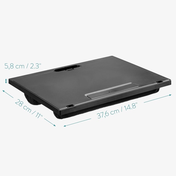 Laptop Stativ - PC Bakke 37,6 x 28 x 5,8 cm med Pude og 8 DXGHC