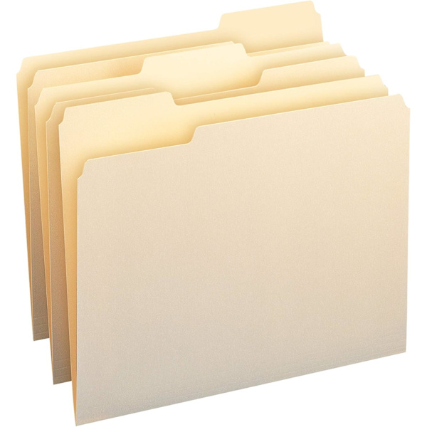 Skårne Etiketter, Papirmappe, Brevformat - Pakke med 10 (23*37,5cm)