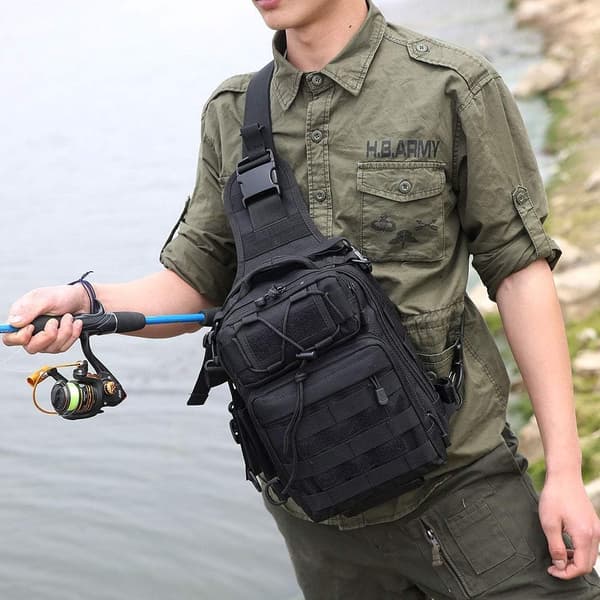 Taktisk Sling Bröstpack Molle Ryggsäck Mini Ryggsäck Assault Pac