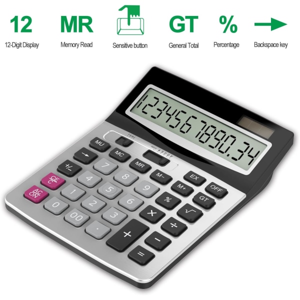 12-cifret Desktop Lommeregner, Business Standard Funktion Desktop C