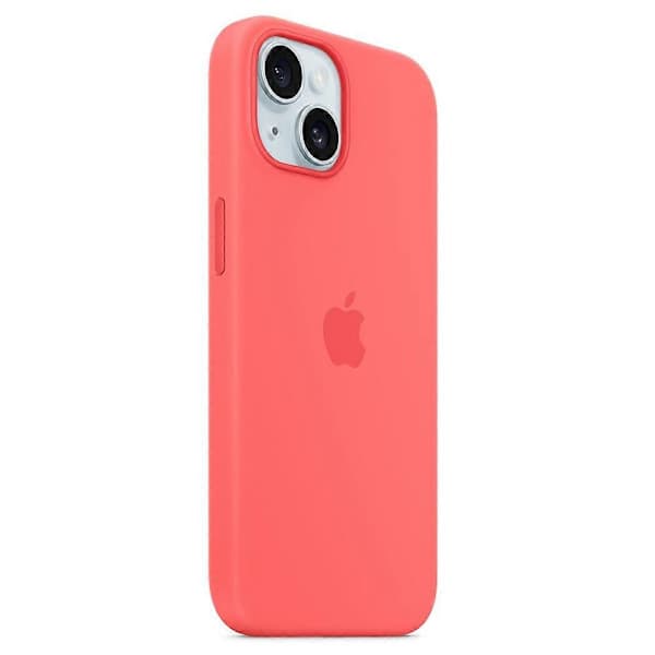 Case for iPhone 15 Plus Compatible with MagSafe Liquid Silicone Phone Case [Induction Popover] Deep Pink,AB