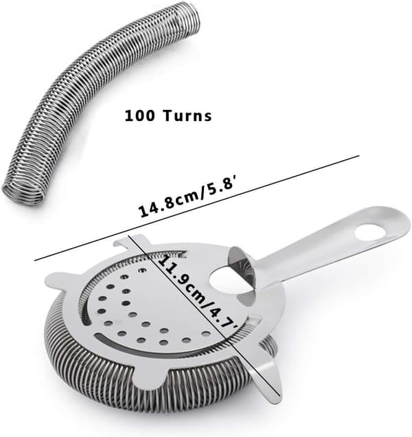 Cocktail Sil for Bar, Profesjonell 4 Pro i Rustfritt Stål