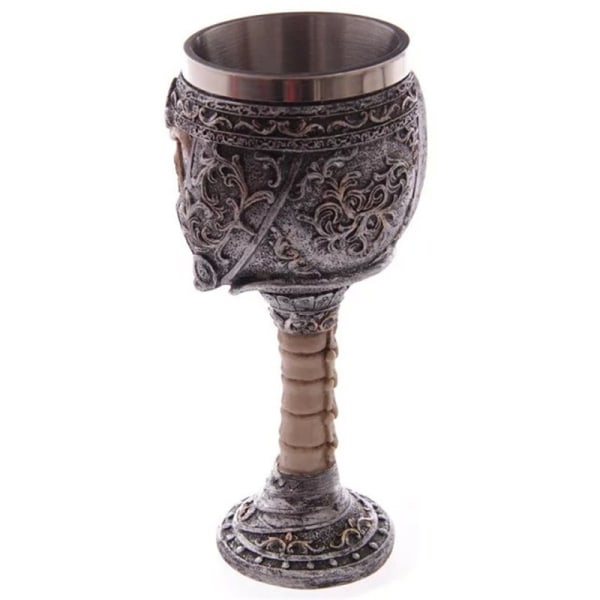 Scary Resin Rustfrit Stål Skelet Goblets Skull Offering Go