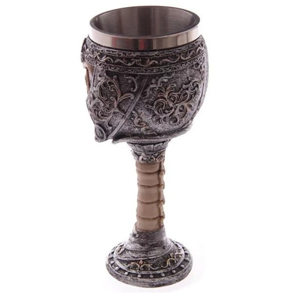 Scary Resin Rustfrit Stål Skelet Goblets Skull Offering Goble