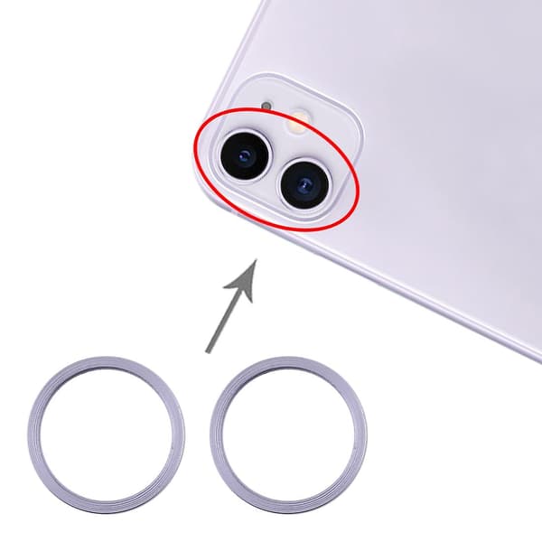 2 st Bakre Kamera Glaslins Metallskydd Ring För Ip DXGHC