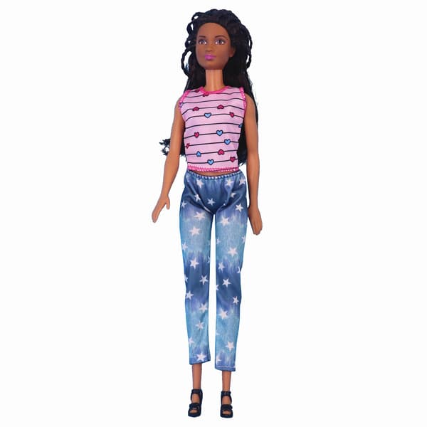 Barbie modekostym, 10 delar, 10 docktillbehör, för barn