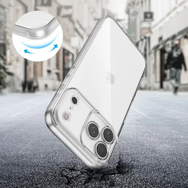 Tech-Protect iPhone 17 Pro Kuori FlexAir Läpinäkyvä