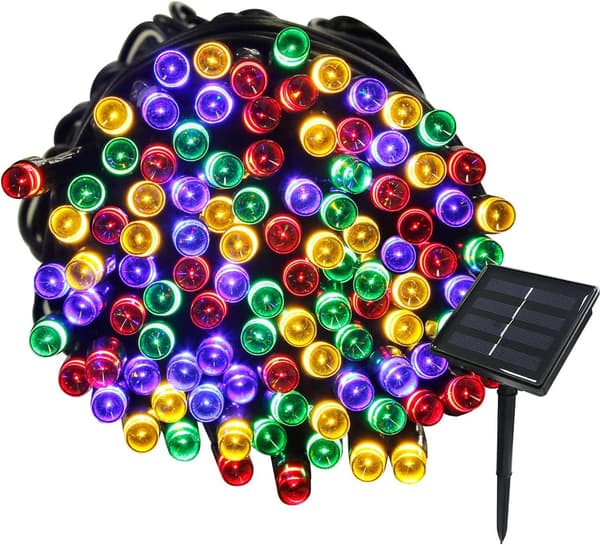 22M Solcelle-Lysguirlande 200 LED'er 8 Lys-Shows Ideel til Fester, Bryllupper
