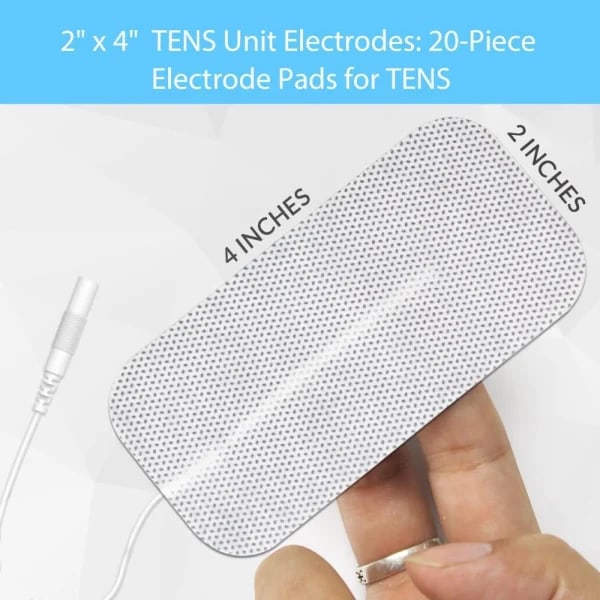 Mordely 20st TENS Unit Pads Självhäftande elektrodpads Patch 20PCS A