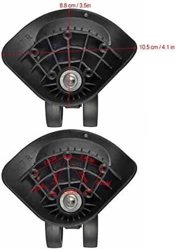 360° Swivel Hjul Ersättning Resväska Resväskor Plast
