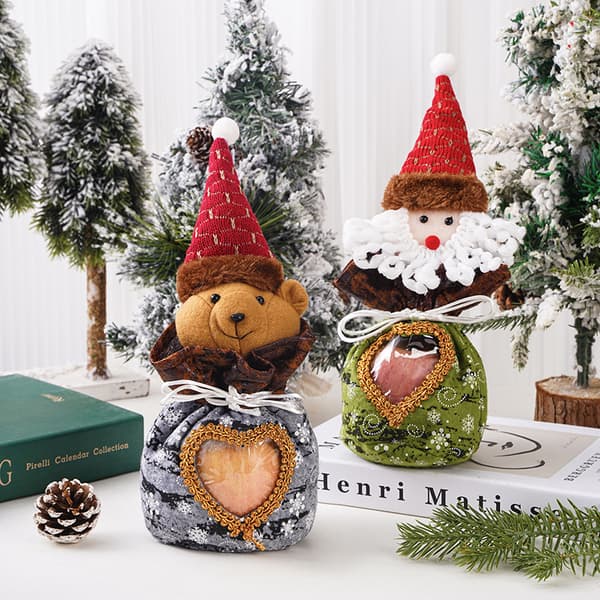 4-delt æblepose julepynt Tegneserie gennemsigtig slik