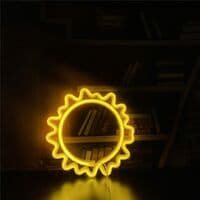 Solcelle Neon Skilt Lys LED Paneler med USB eller Dekoration