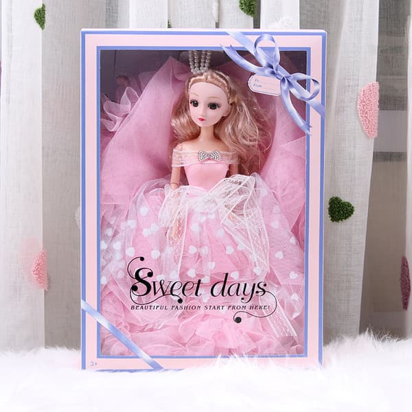 1 Stycke 40cm Dockleksak Presentask Set Bröllop Prinsessa Flickor Barn