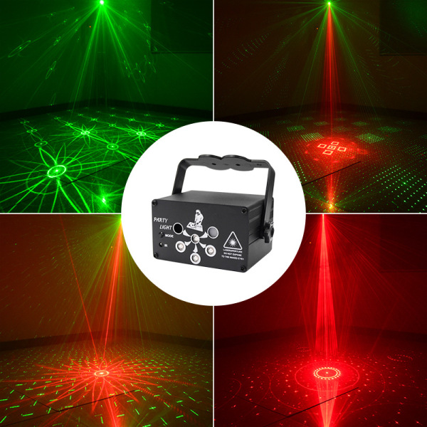 6-hole mini ktv laser lamp usb Christmas starry sky projector