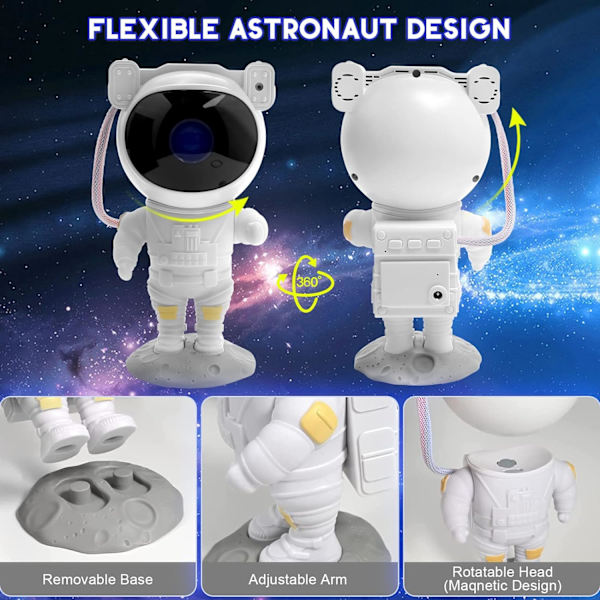 Galaxy-projektor, stjerneprojektor, astro Alan lysprojektor, tiktok
