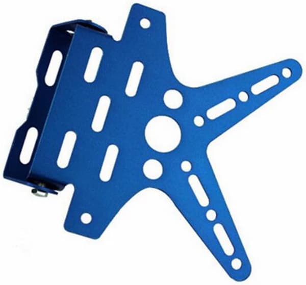 Justerbar Sort Motorcykel Nummerpladeholder Uni