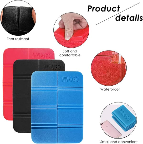 Termisk Matte Camping Foldbar Campingmatte for Utendørs Vandring Reise