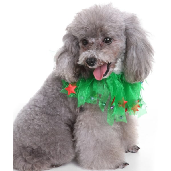 Hundkläder Husdjur julförnödenheter Halsband Färgglatt bälte Nackband