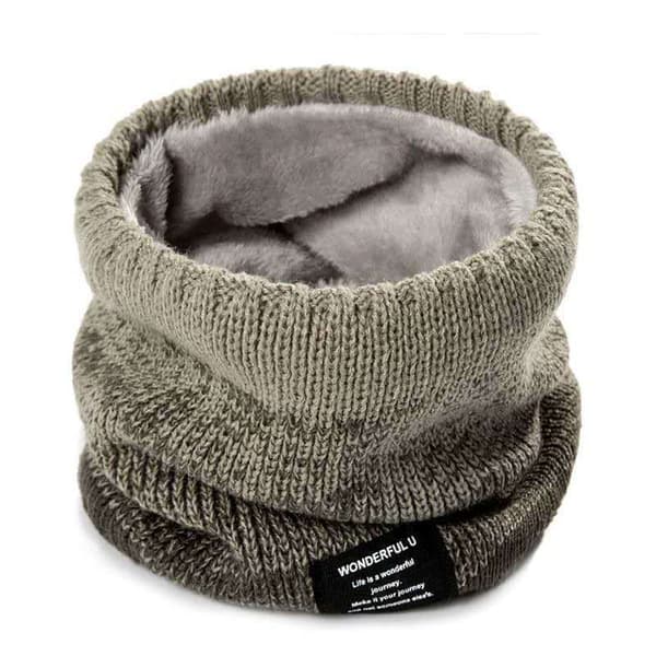 Vinterfleece Halsvarmer - Termisk Halsgaiter Varm Strikket