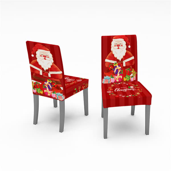 2 st julstolsöverdrag Matstolsöverdrag, hög stretch R