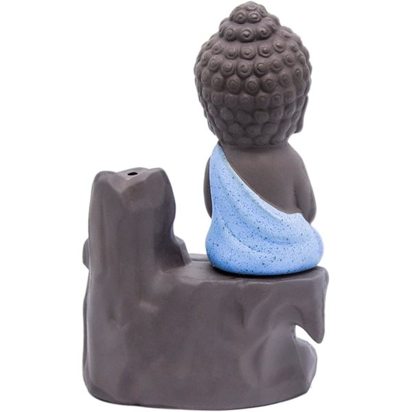 Røgelsesbrænder reflux tårn kegle stang sæde keramisk Buddha munk DXGHC