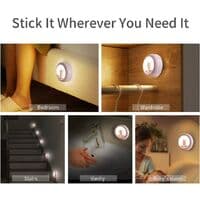 Nattlyspakke (hvit) bevegelsessensor nattlys, lampe