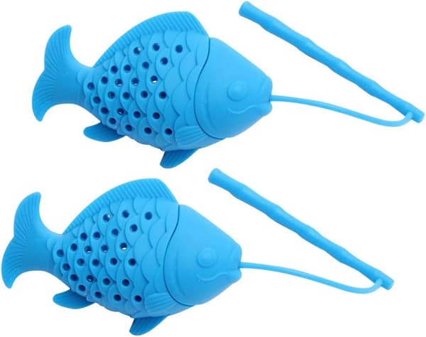 （Blå）2-pack Silikon Teinfuser för Te & Te, Silikon
