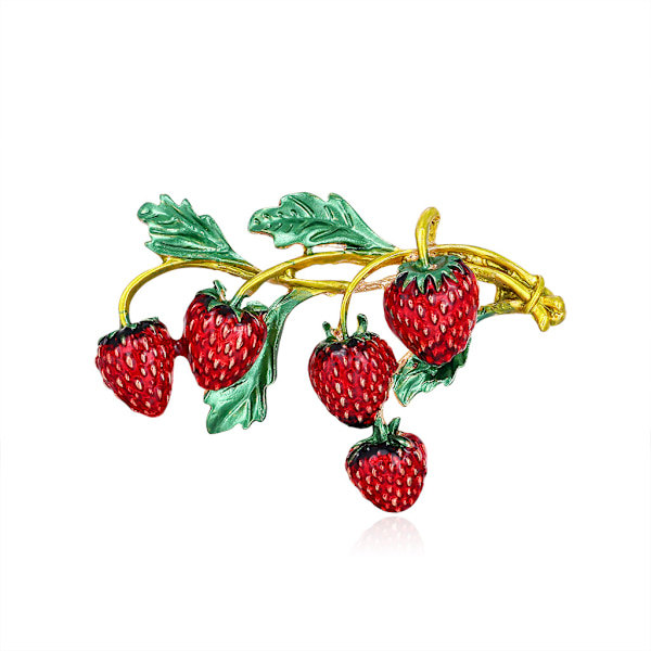 Vintage vindmølle jordbær corsage kreativ frugt stil kjole