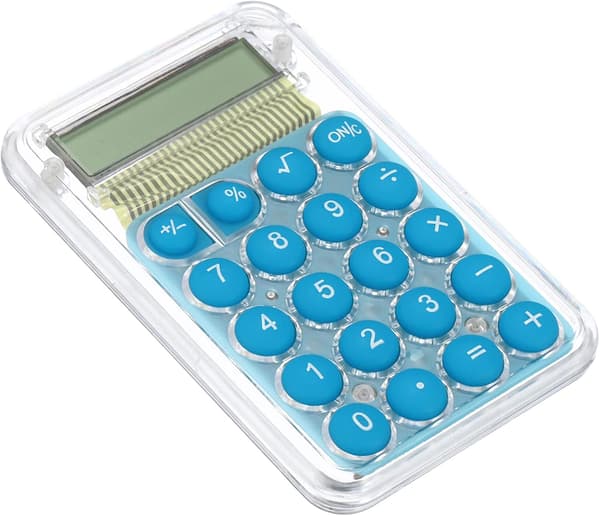 Datorräknare, 8-siffrig stor LCD-skärm, Mini Bärbar DXGHC