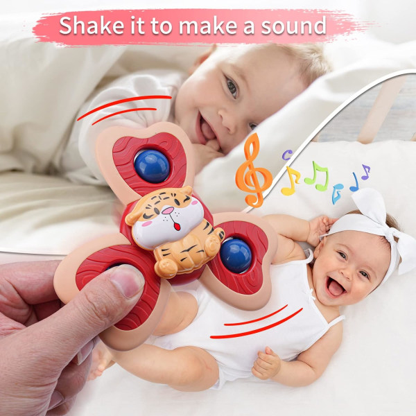Sugkoppssnurrorleksak, Baby för toddler 12-18 DXGHC