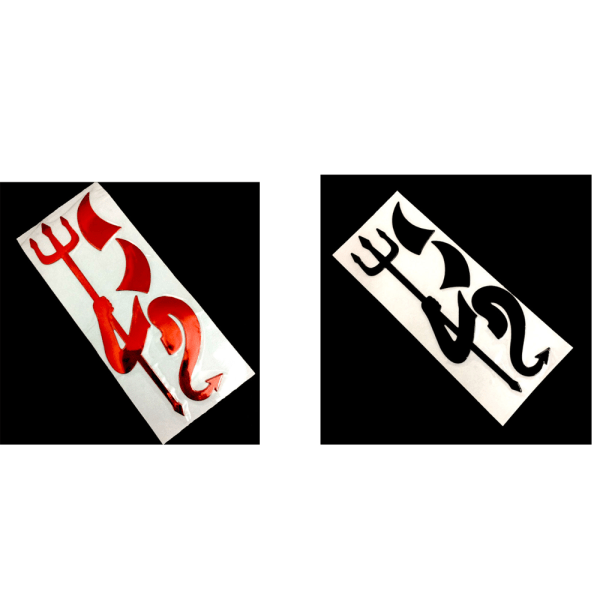 2 stk 3D Bilsticker Imp Bilsticker Personlig Bilsticker Vand