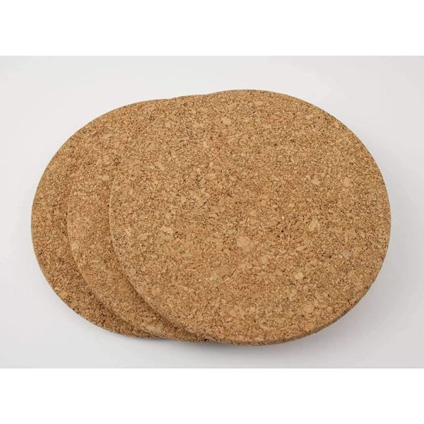 Varmeunderlag – sett med 3 treunderlag – diameter 10 cm