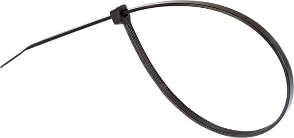 Nylon Kabelbinder - 150 mm x 3,6 mm - Sort - Lille Format Kabel T