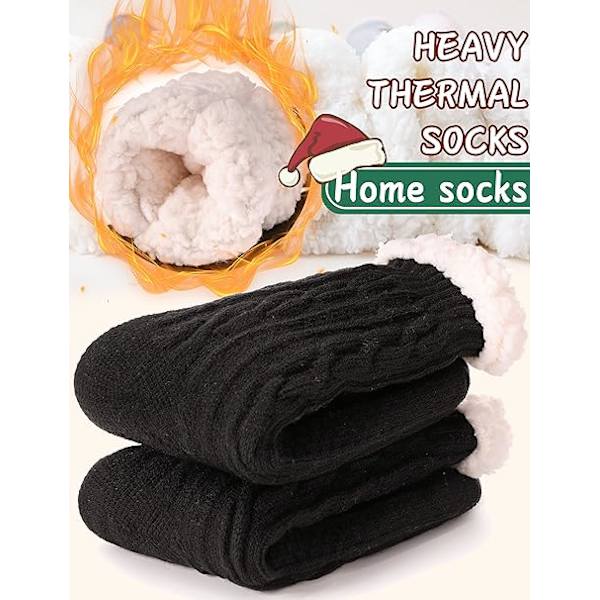 Damtofflor Fluffiga Sockor Fuzzy Mysiga Stuga Varma Vinter Mjuka Tjocka