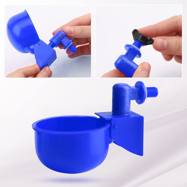 6-pack 3/8\" Automatisk Vattenare, Automatisk Kycklingvattenare, Kyckling