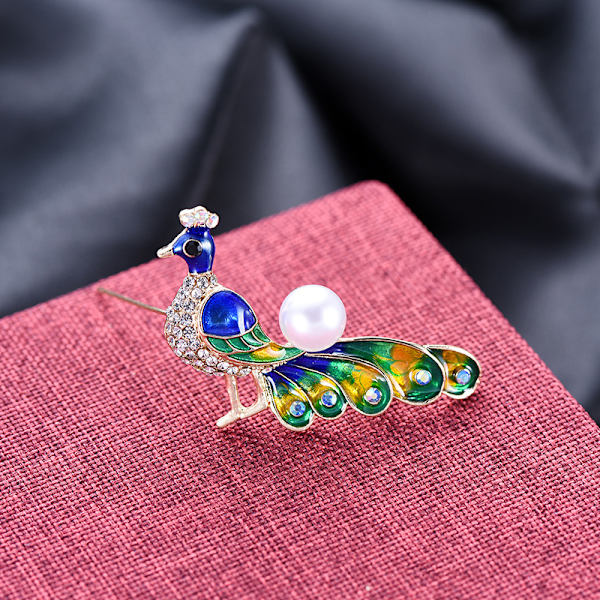 Elegant Dame Broche Pæon Corsage Zirkon Broche Nål
