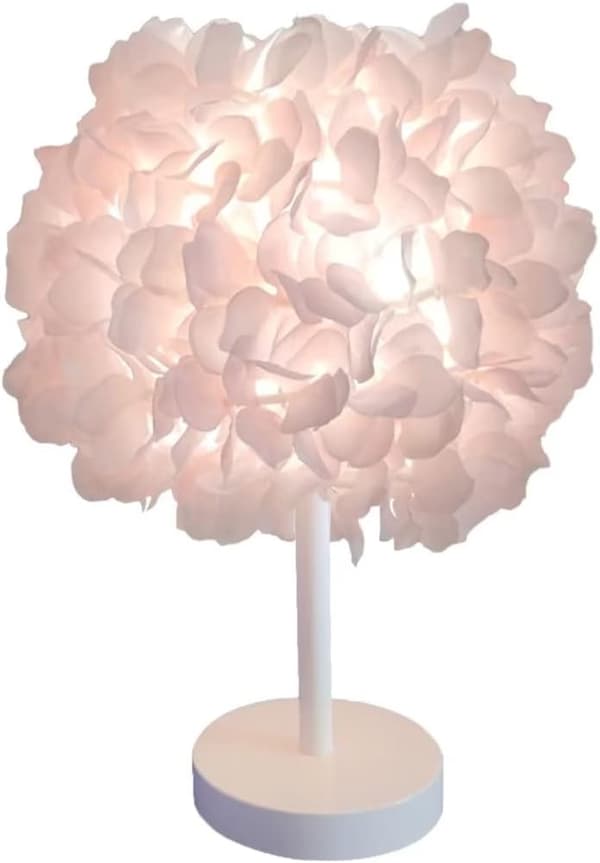 Pink silkeblomst natlampe sengelampe moderne mode fe
