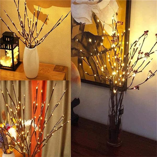 5-pack 73 cm 20 LED-lampor Grenljus Batteridriven Pilträd
