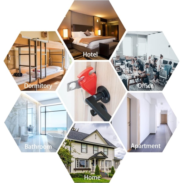 Bärbar Dörrlås för Resor Förbättrad Resedörrlås Hotell Dörr