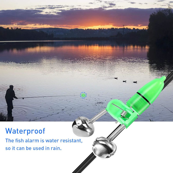 20 stykker Fiskebittvarsling Natt LED Lys Stang Prompt med Dou