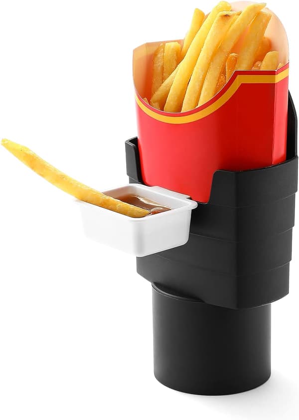 Pommes Frites- och Såshållare Set, Vit Elefant Present Idé