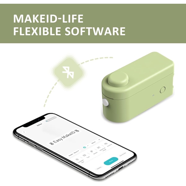 Bluetooth Etiketprinter - Automatisk Mærkningsenhed - Mærkning DXGHC