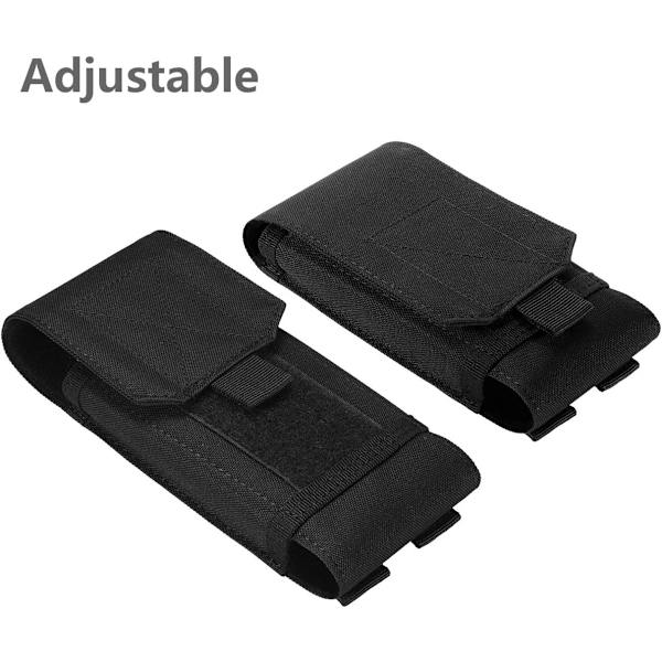 Svart Army Camo Molle Väska för Mobiltelefon Bältesfodral Holster Cov