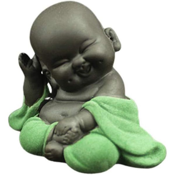 Keramiska Buddhastatyer och figurer - Skrattande Maitreya Buddha S