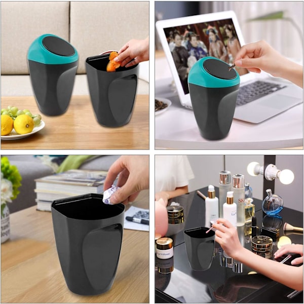 Mini Bil Sopbehållare 16x8CM Plast Soppa  Bil Inredning Förvaring
